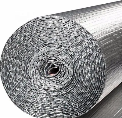 Zdjęcie produktu dla Folia aluminiowa izolacyjna – energooszczędna bariera – izolacja cieplna – 1 x 5 m – srebrna