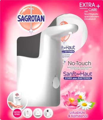 Zdjęcie produktu dla Sagrotan No Touch Complete White Starter Set Lotus Blossom 250ml