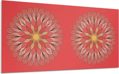 Produktbild von Blumenmandalamuster – Selbstklebende Fliesen – Wandverkleidung – Wandpaneel – PVC Fliesen – Vinylflisen – PCV Flisen – Selbstklebend – Wanddeko – 10 Stück 100 x 50 cm