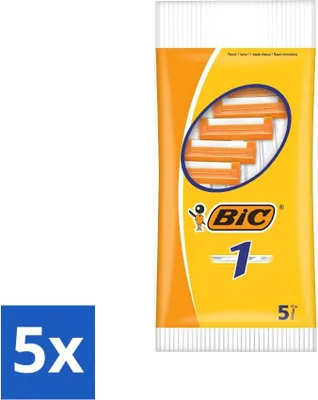 Obrázok produktu pre Bic - Žiletky - Jednorazové žiletky - 5 žiletiek - Hodnotné balenie - 5 kusov