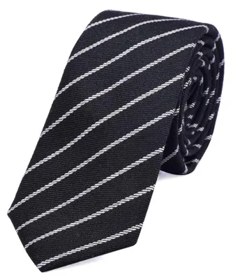 Produktbild von DonDon Herren Krawatte 6 cm gestreift schwarz