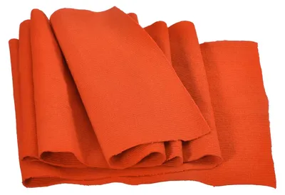 Productafbeelding van Elastische boordstof - Ribboordstof - Geschikt voor textielprojecten - 15 cm x 100 cm, oranje