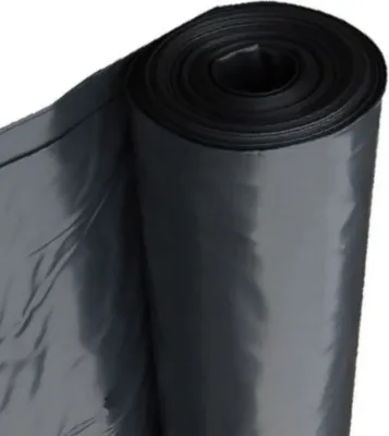 Produktbild von Baufolie Typ 150 2m x 50m schwarz (100m²) – Extra starke, wasserdichte Bauplane, reißfeste Estrichfolie, Plastikfolie für Innen & Außen