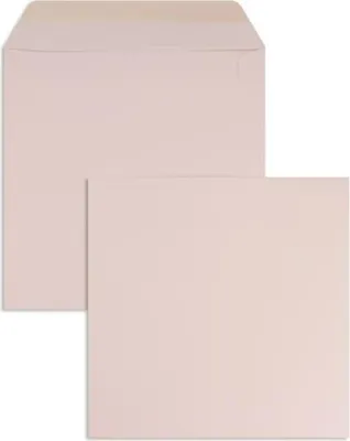Produktbild von Briefumschläge 170x170mm 120g/qm gummiert VE=100 Stück zartrosa