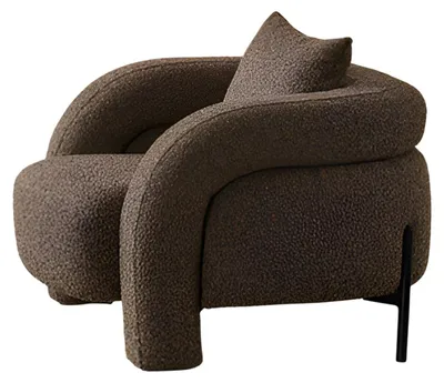 Productafbeelding van Comfortabele en stijlvolle fauteuil in bruin, met een modern design