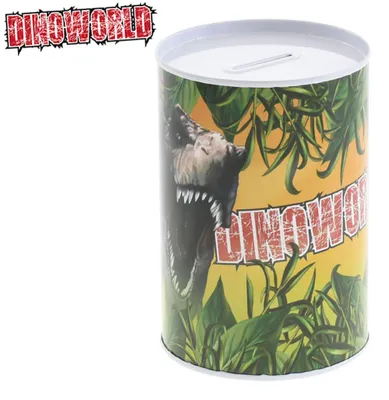 Image de Tirelire en métal Basic Dinoworld 8.5X11.5 cm