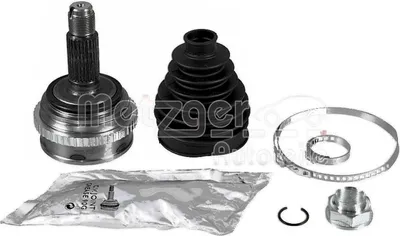 Productafbeelding van Aandrijfas-aansluiting, voorzijde, rechts, 130 mm, Ø 55 mm, METZGER, geschikt voor onder andere HONDA CIVIC