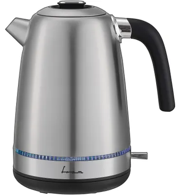 Zdjęcie produktu dla Elektryczny czajnik Fram FEK-M2200SS, 1850-2200 W, 1,7 l, zdemontowalny filtr, czarny/szary