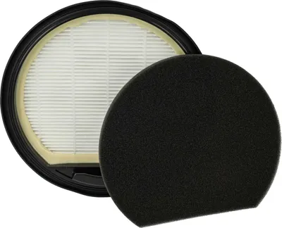 Produktbild von vhbw Staubsaugerfilter kompatibel mit Bosch BGC05A322, BGC05A320, BGC05AAA2, BGC05AAA1, BGS05A220, BGC05X20GB Staubsauger - Abluftfilter Schwarz Weiß