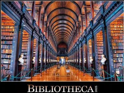 Obrázok produktu pre Kalendár 2025 Bibliotheca, nástenný, 56 x 42 cm