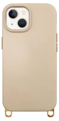 Zdjęcie produktu dla Etui Selencia Rivièra MagSafe z wymiennymi zaczepami do telefonu Apple iPhone 14 / 13 - kolor: Milky Latte