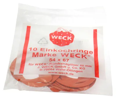 Zdjęcie produktu dla WECK Btl.m.10 Ringen 54x67 121759 4011162054110
