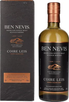 Image de MacDonald's Ben Nevis COIRE LEIS Highland Single Malt 46% Vol. 0,7l en boîte cadeau