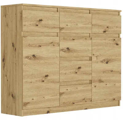 Obrázek produktu pro Komoda 120 cm 6 zásuvky 2 dveře skříňka FRAMIRE S-62D artisan