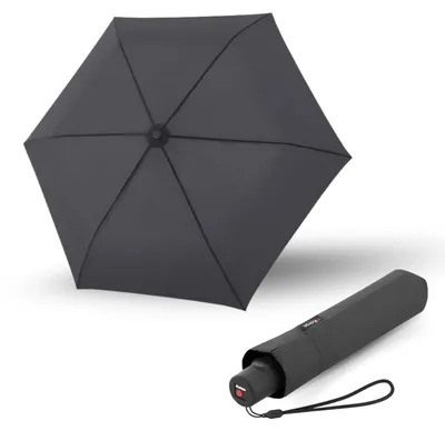 Produktbild von Knirps C.250 Light Duomatic Taschenschirm Automatik Reiseschirm windstabil – Dark Grey