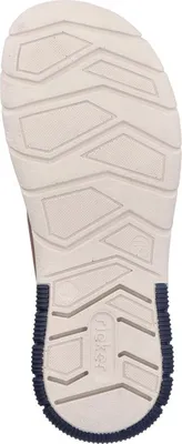 Produktbild von Rieker Herren Pantolette mit gekreuzten Riemen und Lederdecksohle 25283, Größe:41 EU, Farbe:Braun