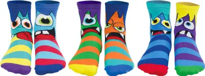 Produktbild von United Oddsocks Kinder Socken, 6 individuelle Socken - Geschenkbox, Motivsocken Mini Mashers 27-30