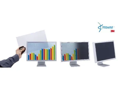 Produktbild von 3M Blickschutzfilter für 19in Monitor, 5:4, PF190C4B, 48,3 cm (19"), 5:4, Monitor, Rahmenloser Blickschutzfilter, Glänzend/Matt, Anti-Glanz