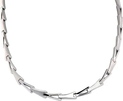 Produktbild von Collier echt Silber 925 Sterlingsilber rhodiniert 42 cm lang