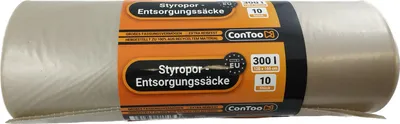 Produktbild von Entsorgungssäcke Styropor 300L Abfallsäcke 165x120cm Styroporsack Pack 10St. Weiß CTS21141