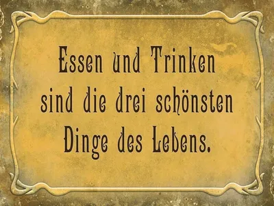 Produktbild von vianmo Holzschild 30x40 cm Essen Trinken 3 schönste Dinge