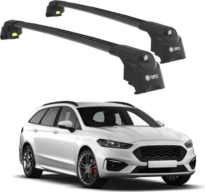 Produktbild von TURTLE DACHTRÄGER AIR-2 , Schwarz FORD MONDEO ESTATE (CD391) 2015 - 2024 Kombi