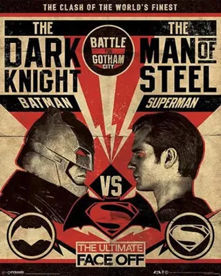 Obrázok produktu pre Batman V Superman – bojový plagát CD2014 (jednotná veľkosť) (farebný)