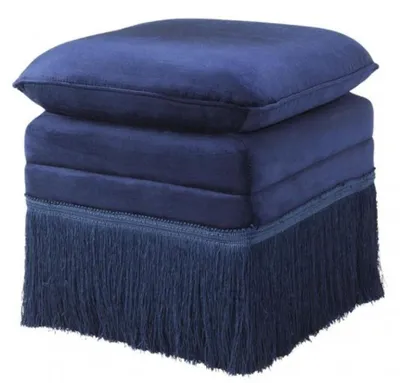 Immagine prodotto di Casa Padrino Sgabello blu 41 x 41 x H. 42 cm - Sgabello Hotel Mobili