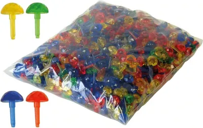 Produktbild von Simm Spielwaren GmbH LENA® Mosaik Stecker transp. 1,5 cm, KIGA 15