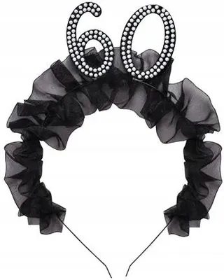 Image de Bandeau 60 avec volants et perles