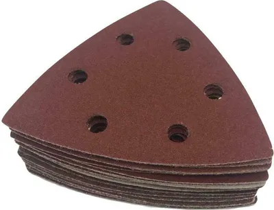 Zdjęcie produktu dla Schleifdreiecke 93 x 93 x 93 mm Deltaschleifer Delta-Schleifpapier Dreieck Klett P800 25 Stück