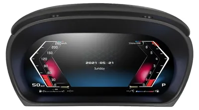 Productafbeelding van Digitaal dashboardcluster, eenvoudige installatie (plug-and-play), meertalige ondersteuning, geschikt voor modellen E90, E91 en E92
