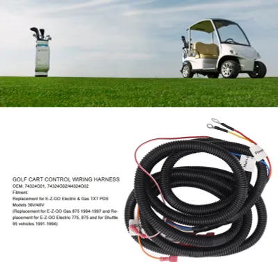 Image de Faisceau de câbles depour voiturette de golf 74324G01 Remplacement du câble du contrôleur pour les modèles E-Z-GO TXT PDS 36 V 48 V