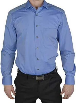 Produktbild von Olymp Hemd bügelfrei modern fit mittelblau