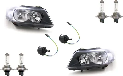 Immagine prodotto di Johns, fari compatibili con BMW Serie 3 E90 E91 05-08 con lampadine H7 (sinistro e destro), servomotore incluso