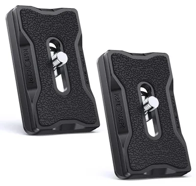 Productafbeelding van 2 stuks snelplaat voor DSLR-camera met 1/4 inch adapter