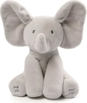 Produktbild von Interaktives Plüschtier Baby Flappy Elefant, 30 cm, Spricht, Singt, Guck-Guck Spiel, 10+ Monate
