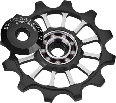 Productafbeelding van Derailleur Wiel voor Fiets - 12T Keramisch Geleidingswiel voor Versnellingsmechanisme