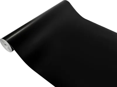 Produktbild von Klebefolie Möbel 67x240 cm - Schwarz Satin - Selbstklebende Möbelfolie in modernen Unifarben - Folie für Möbel zur einfachen Renovierung von Türen, Tischen und Regalen - Klebefolie dekorativ und abwaschbar