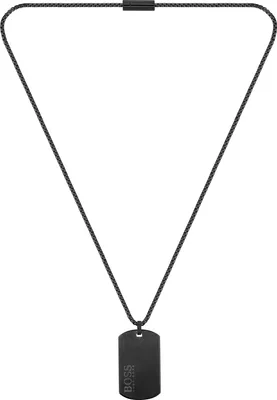 Produktbild von Boss Jewelry 1580052 - Venezianerkette mit ID Anhänger schwarz