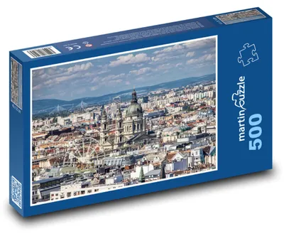 Zdjęcie produktu dla Puzzle 500 Panorama Budapesztu z Bazyliką - martinpuzzle