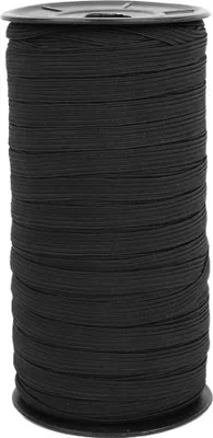 Immagine prodotto di 8mm 100yard Nastro elastico per cucito accessori piatto maglia artigianato per abbigliamento fai da te (nero)
