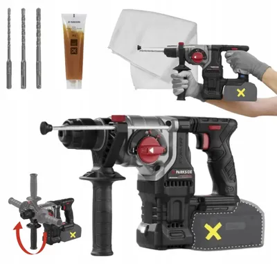 PARKSIDE PKHAP 20 Akku-Bohrhammer, 20 V, 3 J, SDS-Plus, bürstenlos, LED