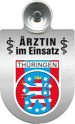 Produktbild von Einsatzschild Windschutzscheibe incl. Saugnapf - Ärztin im Einsatz - 309479 Color - Region Thüringen