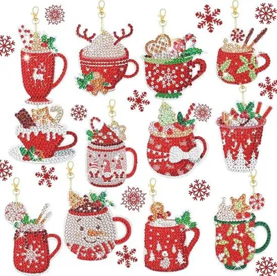 Produktbild von Weihnachtsschmuck 5D DIY Schlüsselanhänger Set