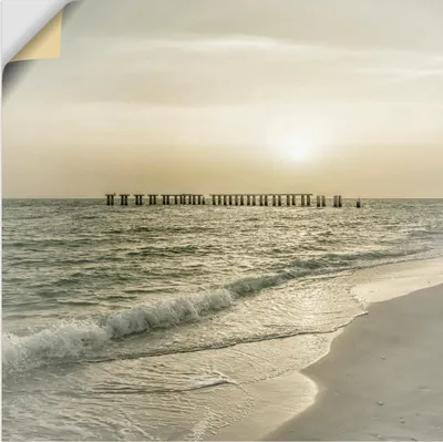 Produktbild von ARTland Wandbild, selbstklebend Gasparilla Island Sonnenuntergang Größe: 40x40 cm