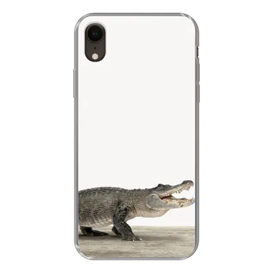 Produktbild von MuchoWow® Handyhülle Schutzhülle Hülle für iPhone XR Kinder - Krokodil - Junge - Kinder - Mädchen Silikon Softcase Handy Hülle - Schutzdeckel