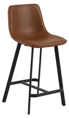 Zdjęcie produktu dla Hoker krzesło barowe stołek z oparciem do kuchni 63,5 cm loft