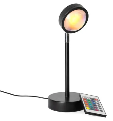 Obrázok produktu pre Čierna Sunset lampa s 16 nastaviteľnými farbami