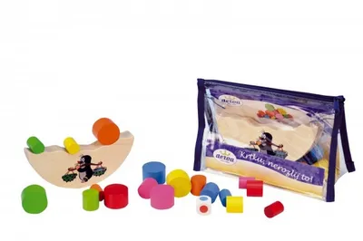 Obrázek produktu pro Krtku, nerozlij to! balanční hra dřevo 20 dílků v taštičce 13x18x6cm